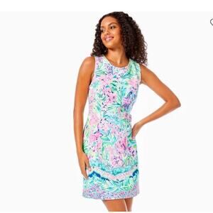 Lilly Pulitzer Mila Stretch Floral Shift Dress in Lilly's Favorite Things Size 2